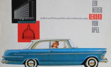 Opel Rekord Modelprogram 1960 "Ein Neuer von Opel" Carbrochure  (5927)