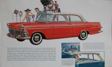 Opel Rekord Modelprogram 1960 "Ein Neuer von Opel" Carbrochure  (5927)