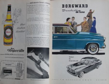 "Bertelsmann drei in einem Heft" Society-Magazine 1956 Fangio Story two Issues (5881)