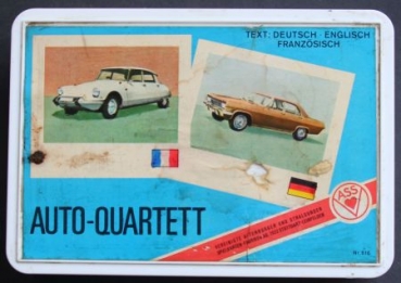 Altenburg Spielkarten "Auto-Quartett" 1965 Cardgame (5850)