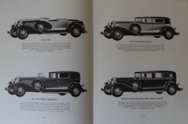 Duesenberg Modellprogramm 1932 Automobilprospekt (0977)