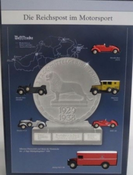 Deutsche Post "Die Reichspost im Motorsport" 6 Bubmobile-Vehicles in original-Advertisingbox 1929-1938 (6510)