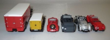 Deutsche Post "Die Reichspost im Motorsport" 6 Bubmobile-Vehicles in original-Advertisingbox 1929-1938 (6510)