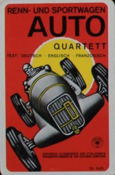 Altenburg Spielkarten "Auto-Quartett" 1966 Cardgame (6464)