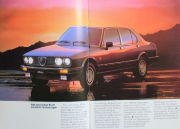 Alfa Romeo Alfetta Modelprogram 1983 Carbrochure (6505)