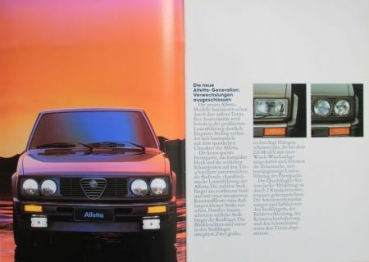 Alfa Romeo Alfetta Modelprogram 1983 Carbrochure (6505)