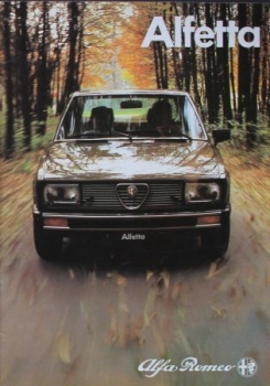 Alfa Romeo Alfetta Modelprogram 1982 Carbrochure  (6507)