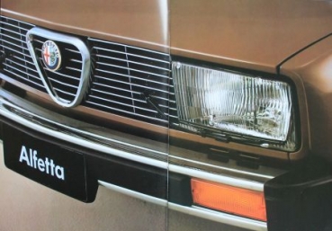 Alfa Romeo Alfetta Modelprogram 1982 Carbrochure  (6507)
