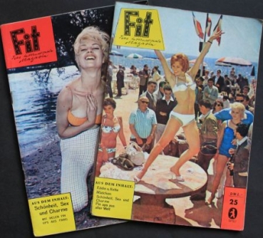 "Fit - Das internationale Magazin" 1963 Gesellschaftsmagazin zwei Ausgaben (6495)