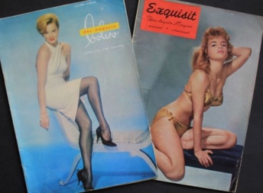 "Exquisit - Das elegante Magazin" - "Bolero - Das Magazin" 1960 Society-Magazine two issues (6492)
