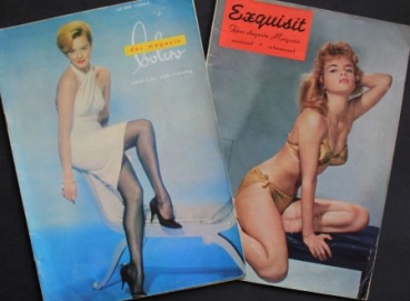 "Exquisit - Das elegante Magazin" - "Bolero - Das Magazin" 1960 Gesellschaftsmagazin zwei Ausgaben (6492)