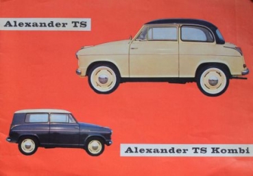 Lloyd Alexander TS Modellprogramm 1958 Automobilprospekt (8475)