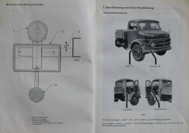 Mercedes-Benz LA 328 Lastwagen Kurzhauber 1963 Betriebsanleitung (6441)