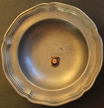 ADAC Honor-Porringer 1975 "25 Jahre Mitgliedschaft" Local Club Delmenhorst tin (5848)