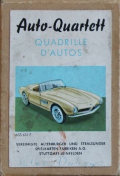 Altenburger Spielkarten "Auto-Quartett" 1956 Kartenspiel (5602)