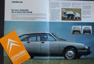 Citroen Modelprogram 1980  "Vorausdenken mit Citroen" Carbrochure (5725)