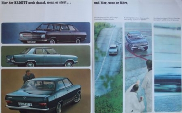 Opel Kadett Modelprogram 1967 "Der neue Kadett" Carbrochure (5710)