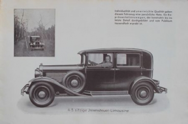 Stoewer Achtcylindre 60 PS Type Marschall Modelprogram 1931 (S0011)