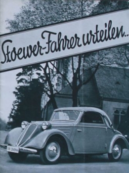 Stoewer Greif "Fahrer urteilen..." Modellprogramm 1936 (S0017)