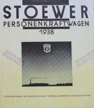 Stoewer Personenkraftwagen Modelprogram 1938 (S0019)