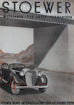 Stoewer 8 Typ Greif Front wheel drive Modelprogram 1937 (S0021)