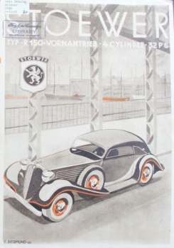 Stoewer Typ R150 Front wheel drive Modelprogram 1935 (S0023)