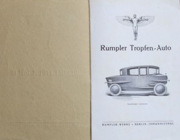 Rumpler Tropfen-Auto Modelprogram 1921 (S0029)