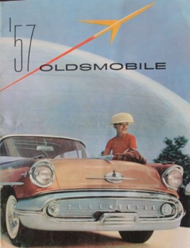 Oldsmobile Modellprogramm 1957 Automobilprospekt (3434)