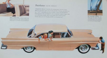 Ford Fairlane 500 Modelprogram 1957 Carbrochure (3427)