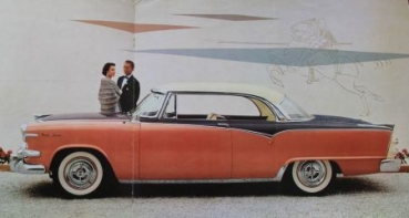 Dodge Lancer Modellprogramm 1955 Automobilprospekt (3422)