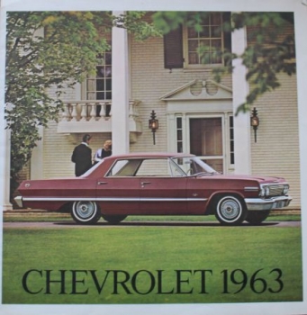 Chevrolet Modellprogramm 1963 Automobilprospekt (7715)