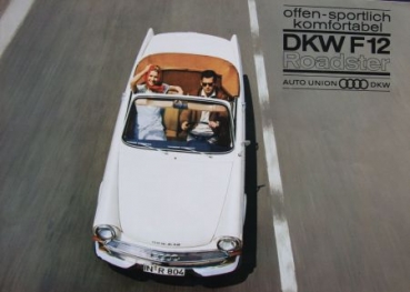 DKW F12 Roadster Sport Modelprogram 1963 Carbrochure (4043)