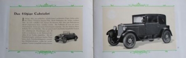 Presto 10/50 PS Sixcylindre Modelprogram 1927 (S0075)