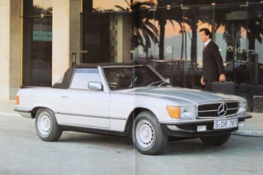 Mercedes-Benz 280 SL - 500 SL Modelprogram 1982 Portfolio with 6 brochures in original map (0077)