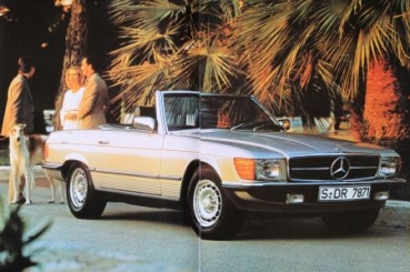 Mercedes-Benz 280 SL - 500 SL Modellprogramm 1982 Angebotsmappe mit 6 Prospekten in Originalordner (0077)