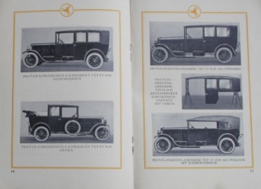 Protos Kraftwagen Modelprogram 1926 (S0080)