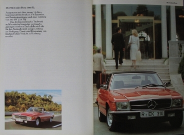 Mercedes-Benz 280 SL - 500 SL Modelprogram 1980 Carbrochure (0084)