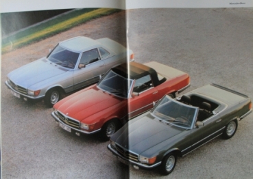 Mercedes-Benz 280 SL - 500 SL Modellprogramm 1980 Automobilprospekt (0084)