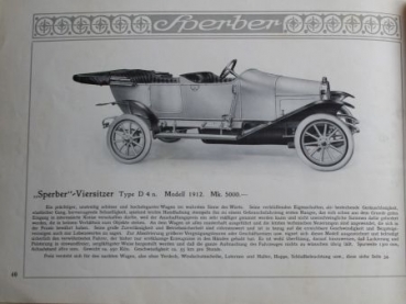 Norddeutsche Automobilwerke Sperber Motorcar 1912 (S0089)