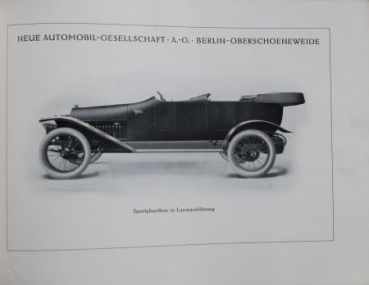 NAG Fahrzeuge Modellprogramm 1913 (S0092)