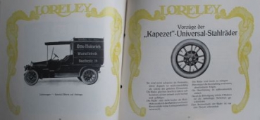 Ley Maschinenfabrik Loreley Motorwagen Modellprogramm 1913 (S0103)