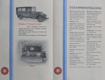 Elite 14/60 PS Sixcylindre Modelprogram 1928 (S0106)