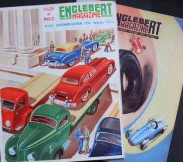 "Englebert Magazine" Reifen-Magazin 1950 zwei Ausgaben (6021)
