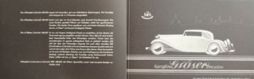 Glaeser Karosserien Modelprogram 1932 (S0121)