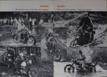 Indian Motorräder Modellprogramm 1953 "Pow Wow Magazine" zwei Motorradprospekte (0328)