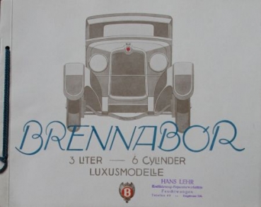 Brennabor 3 Liter 6 Cylinder Modellprogramm 1928 (S0151)