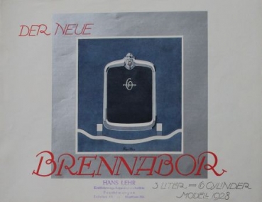 Brennabor 3 Litre 6 Cylinder Modelprogram 1928 (S0153)