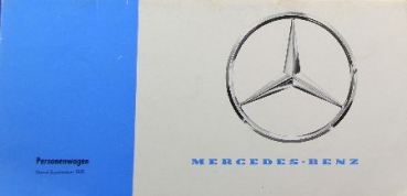 Mercedes-Benz Modellprogramm 1959 Automobilprospekt (0171)