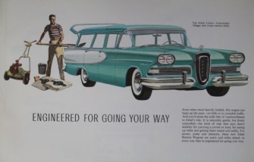 Edsel Ford Station Wagons Modelprogram 1958 Carbrochure (0182)