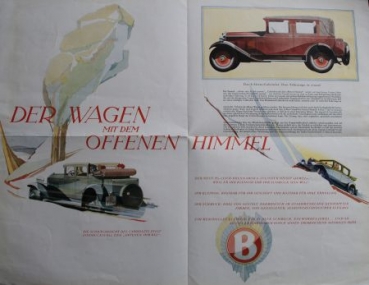 Brennabor Juwel 45 PS 6 Cylinder 1929 Modelprogram (S0187)